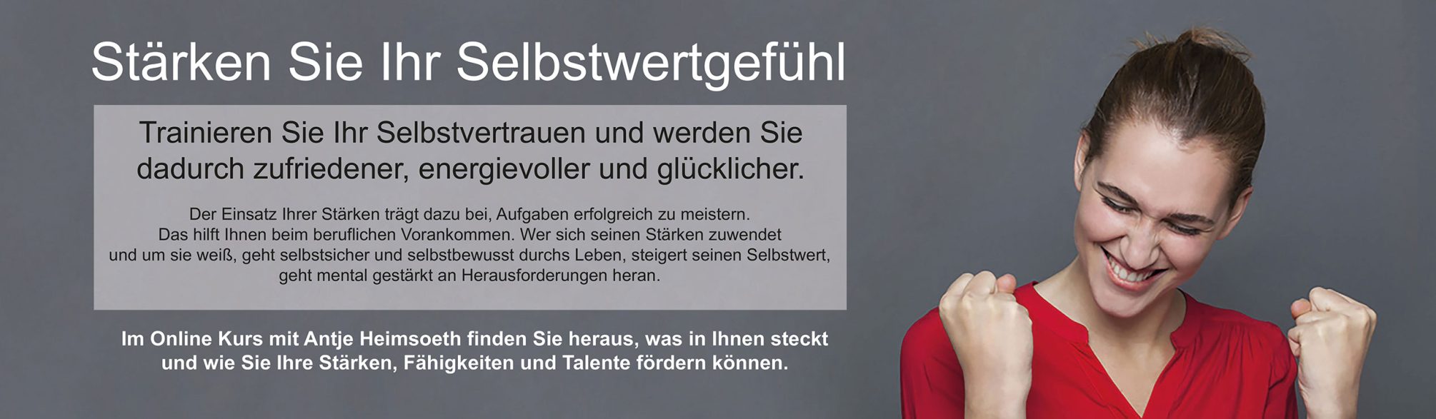ONLINE TRAINING – STÄRKEN SIE IHR SELBSTWERTGEFÜHL ONLINE TRAINING – STÄRKEN SIE IHR SELBSTWERTGEFÜHL