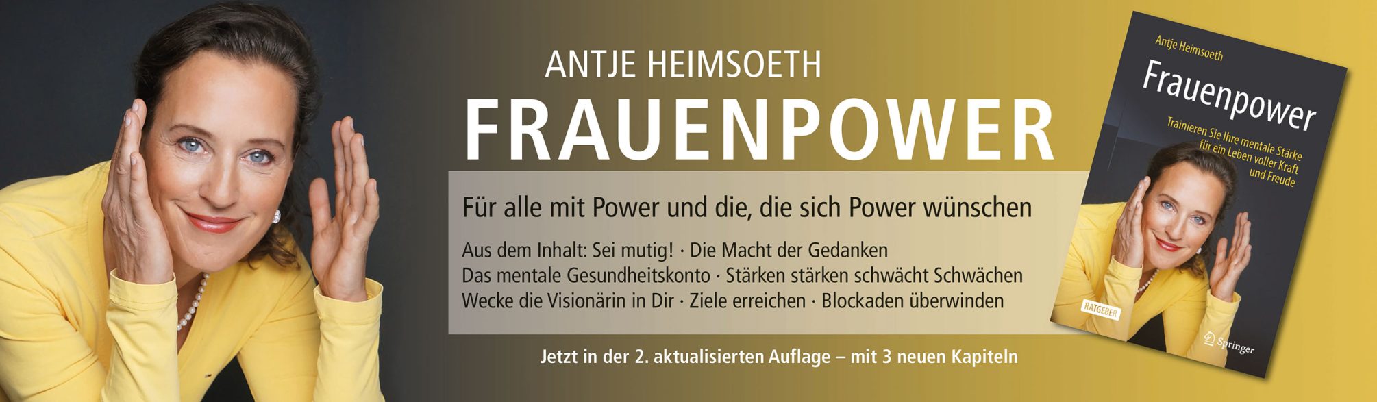 Antje Heimsoeth. Frauenpower. Mental Coach, Speaker. Antje Heimsoeth. Frauenpower. Mental Coach, Speaker.